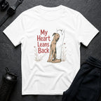 Leaning Dane Heart - White