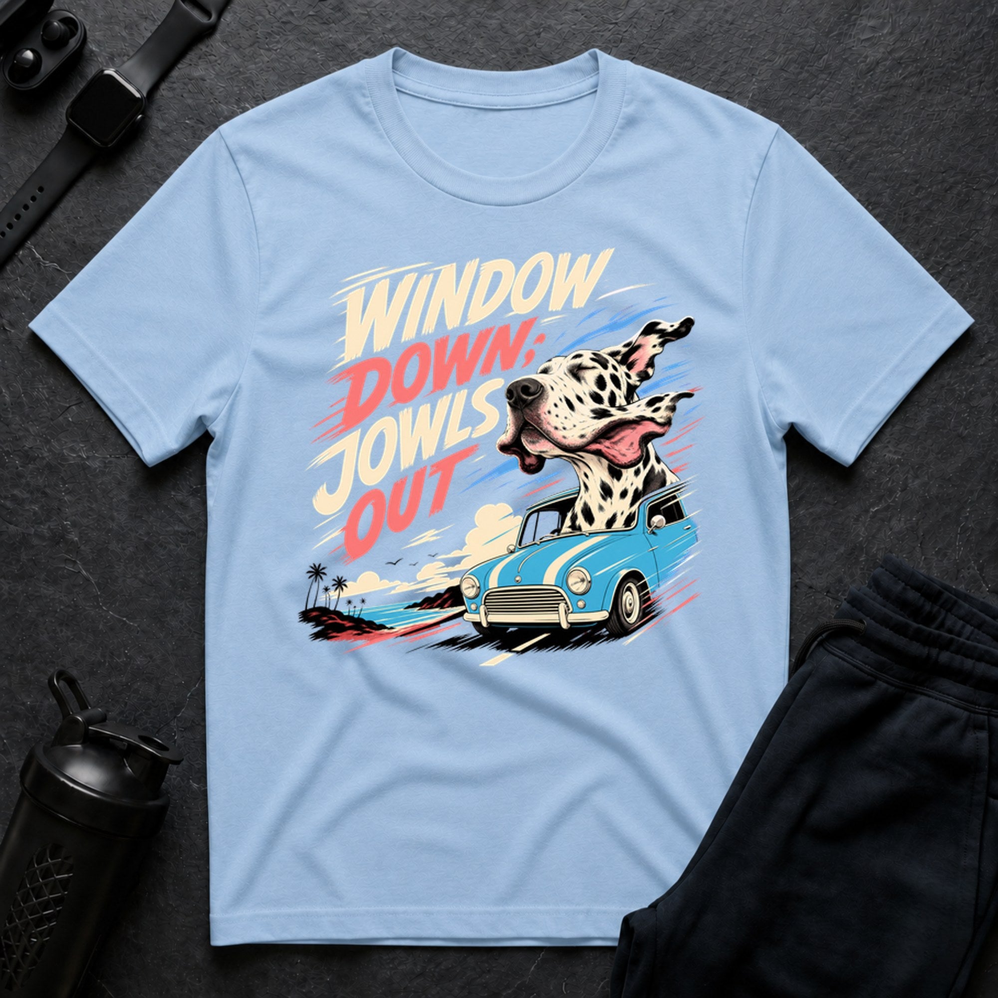 Harlequin Window Jowls - Light Blue