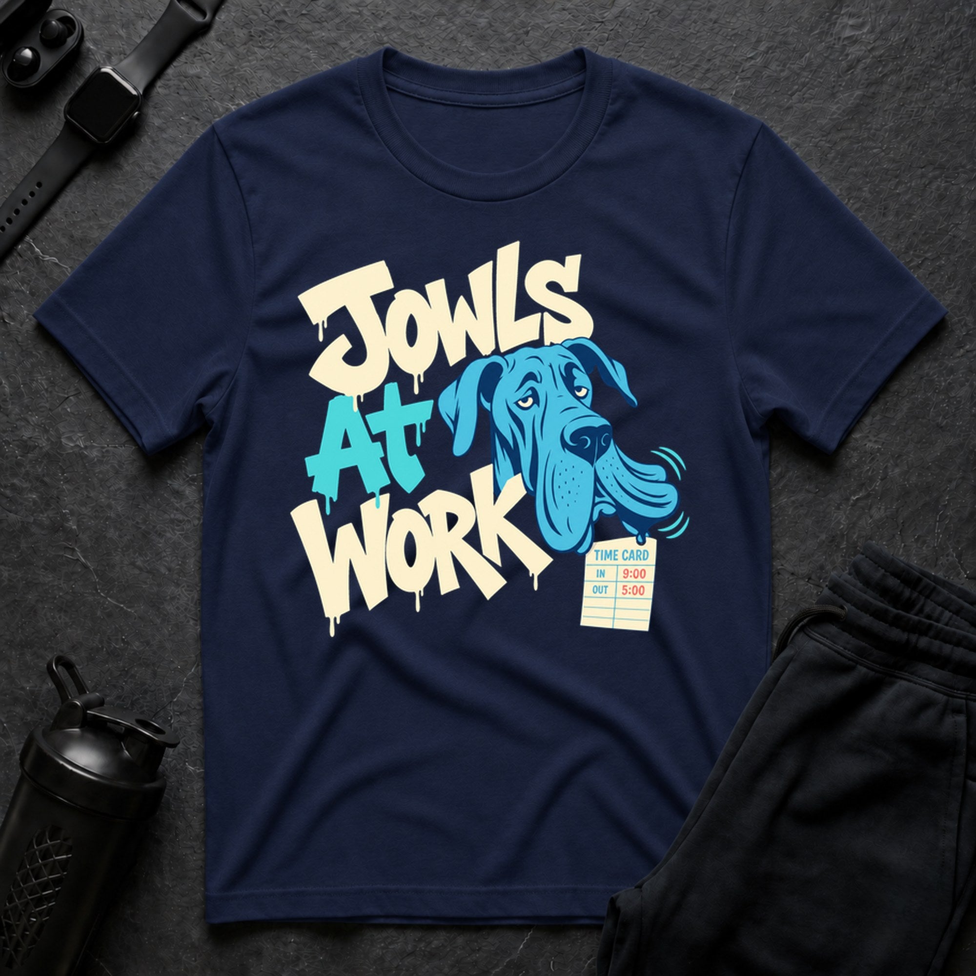 Jowls At Work - Navy