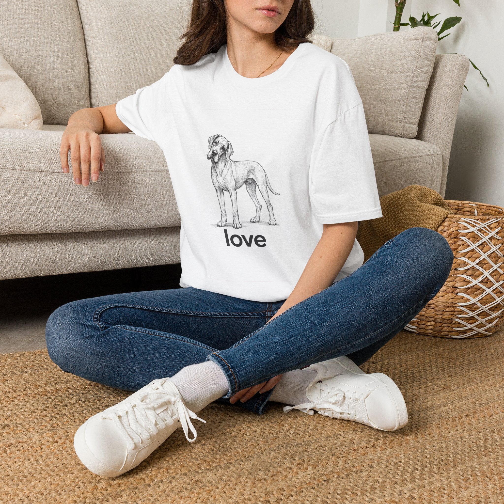 Playful Dane Love T-Shirt