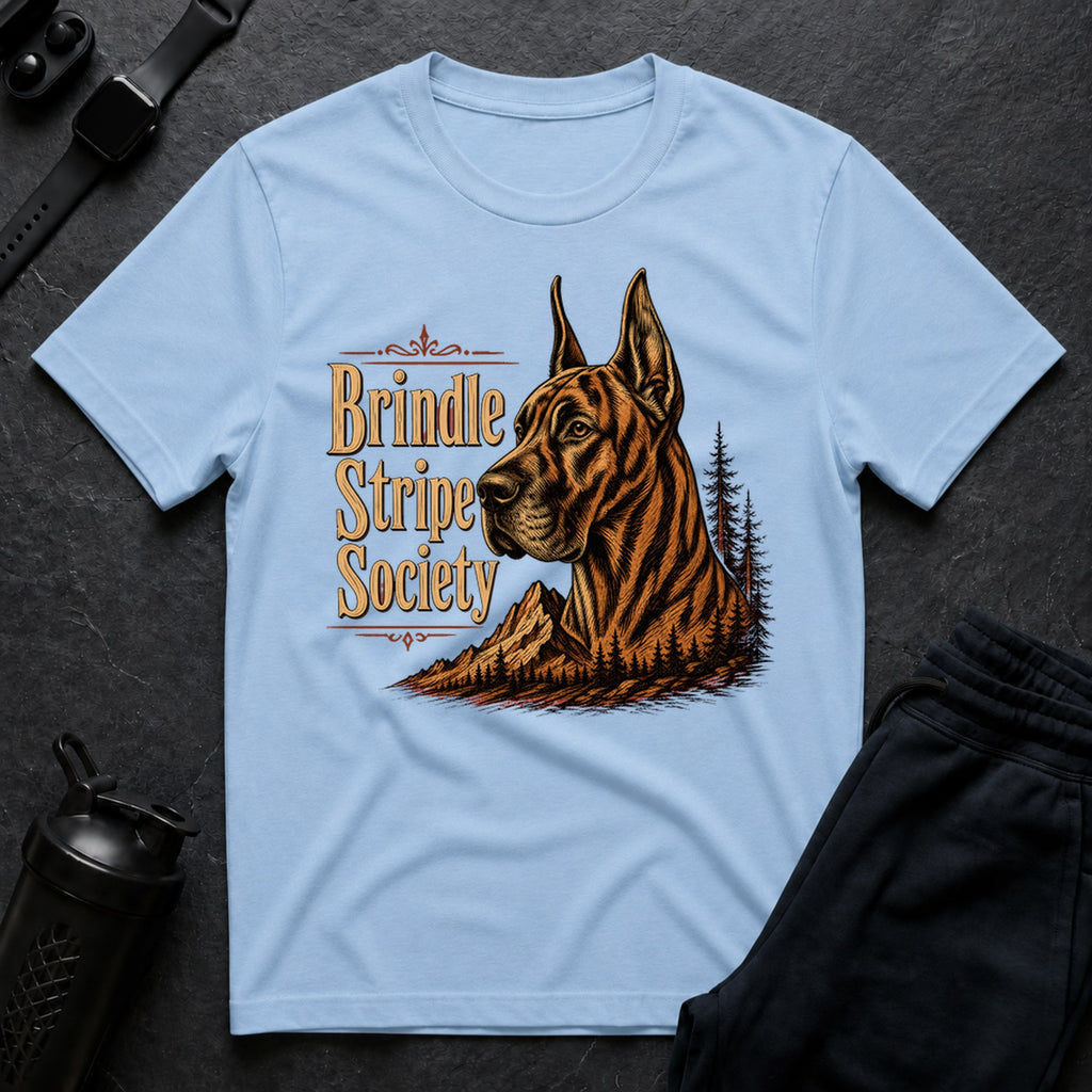 Brindle Stripe Society - Light Blue