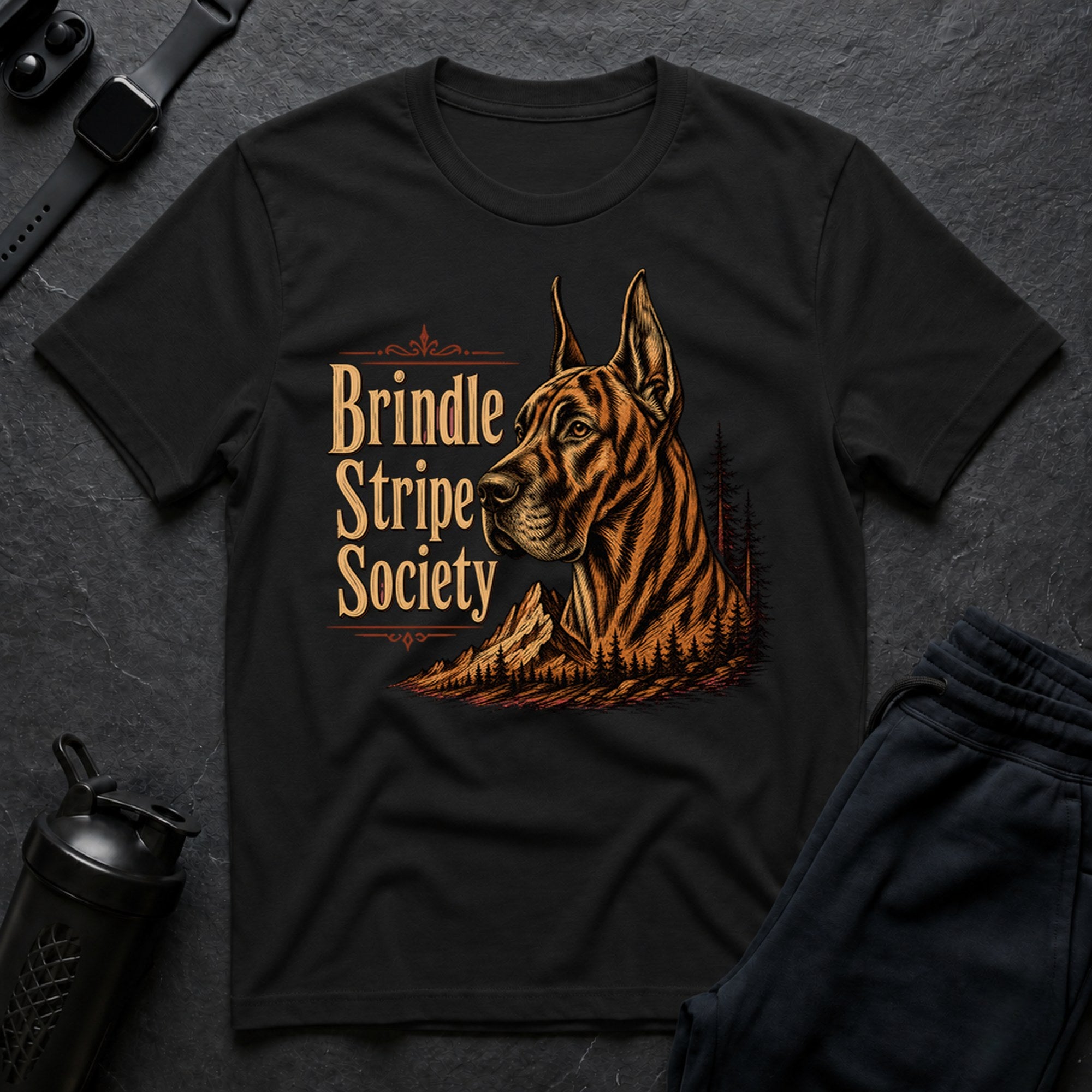 Brindle Stripe Society - Black