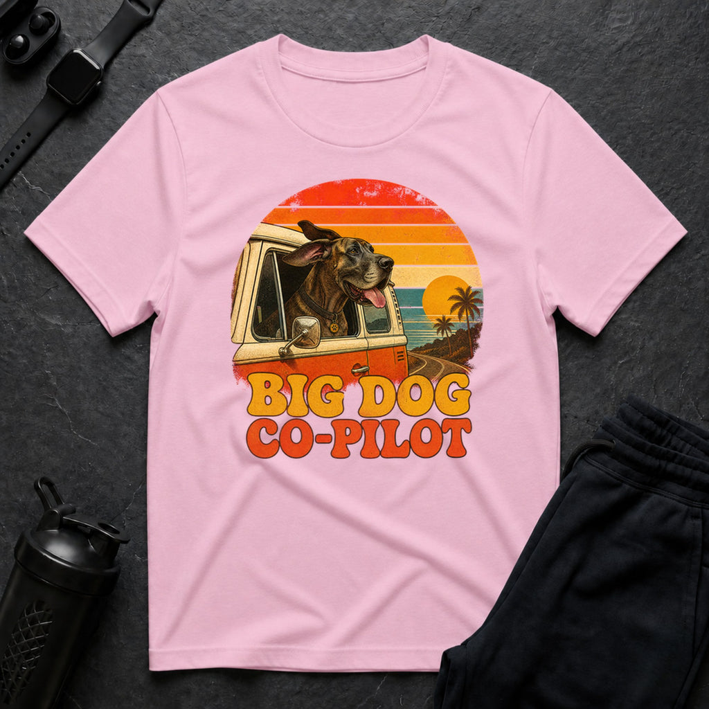 Brindle Dane Sunset - Light Pink