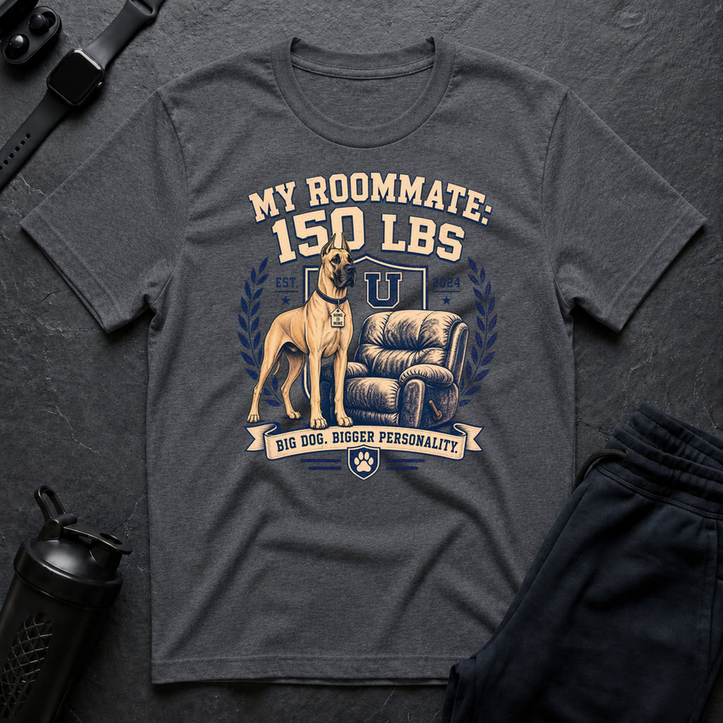 Fawn Great Dane Badge - Sport Grey