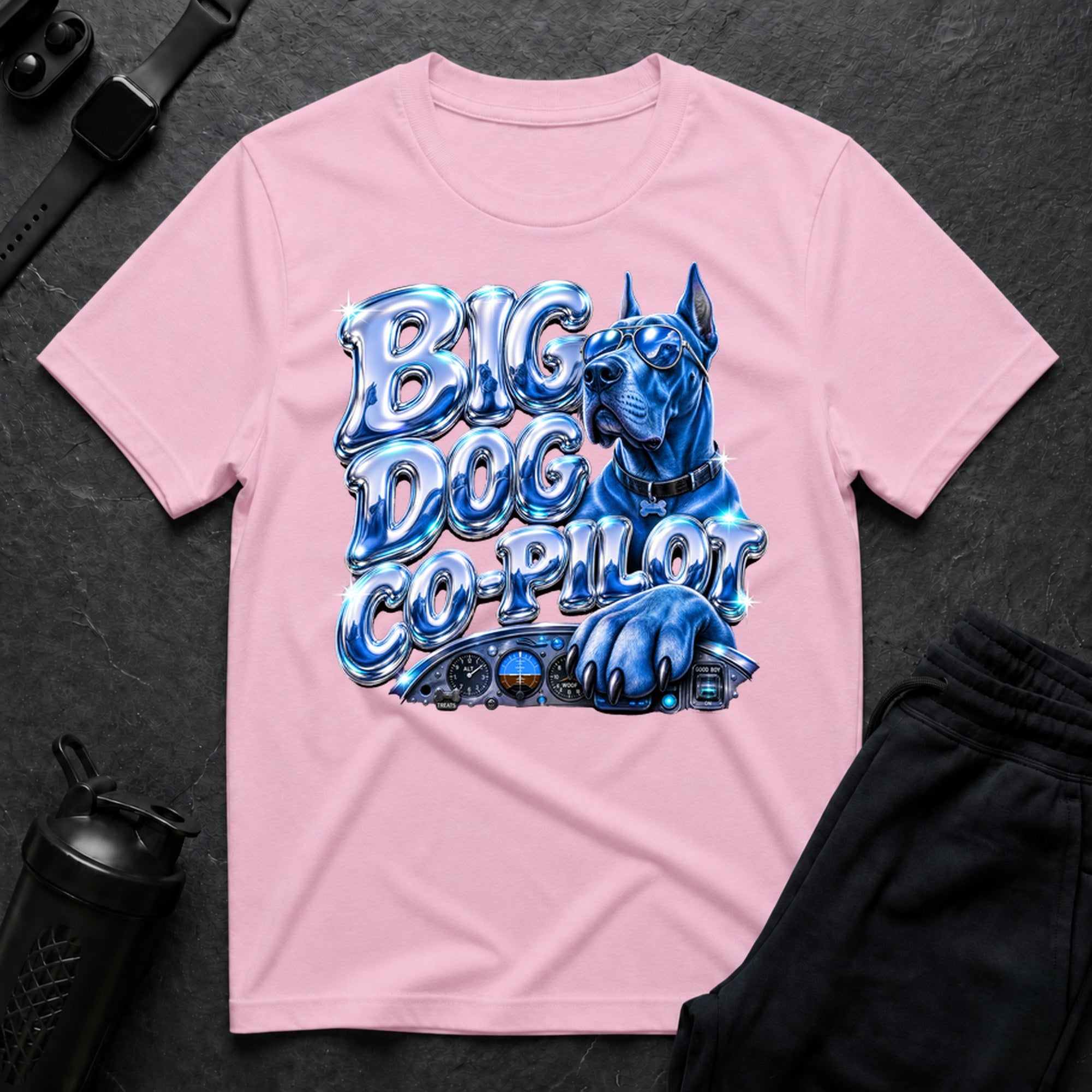 Blue Dane Ride - Light Pink