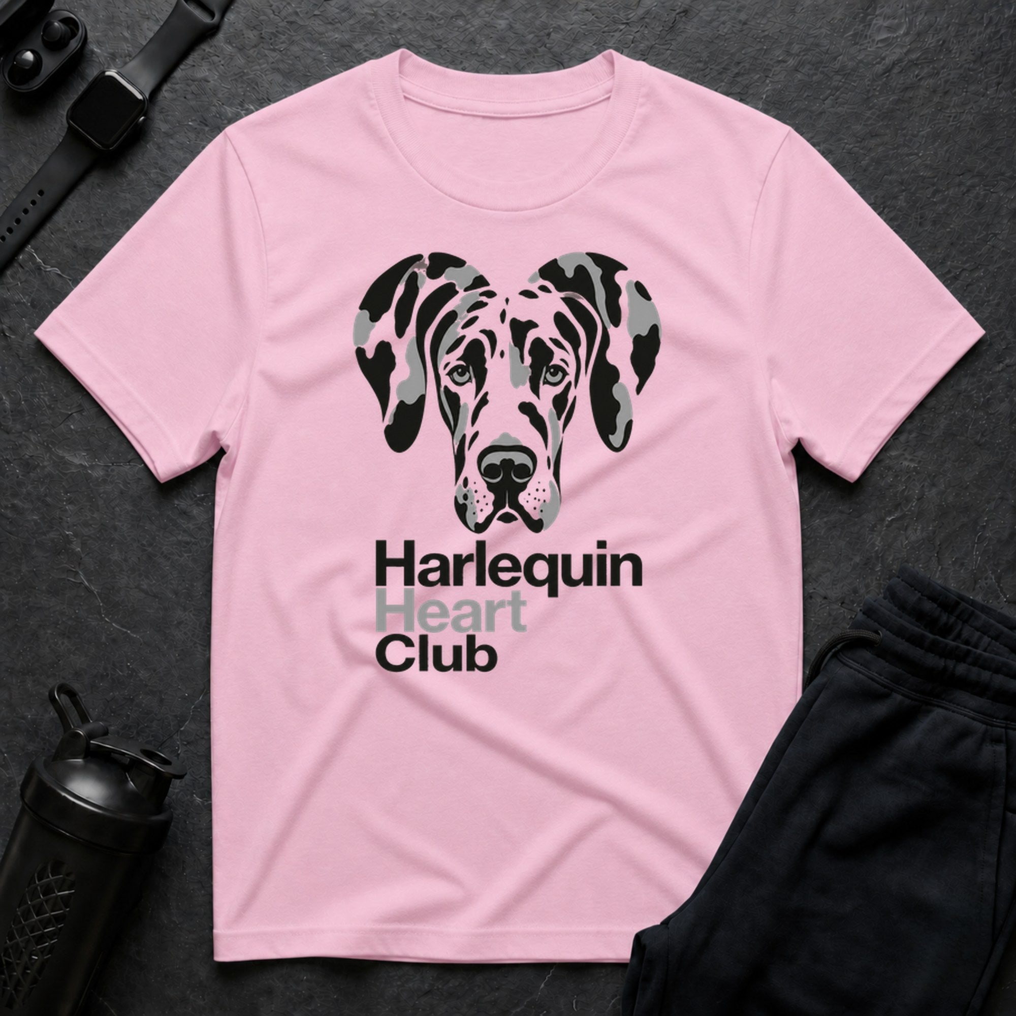 Harlequin Heart Club - Light Pink