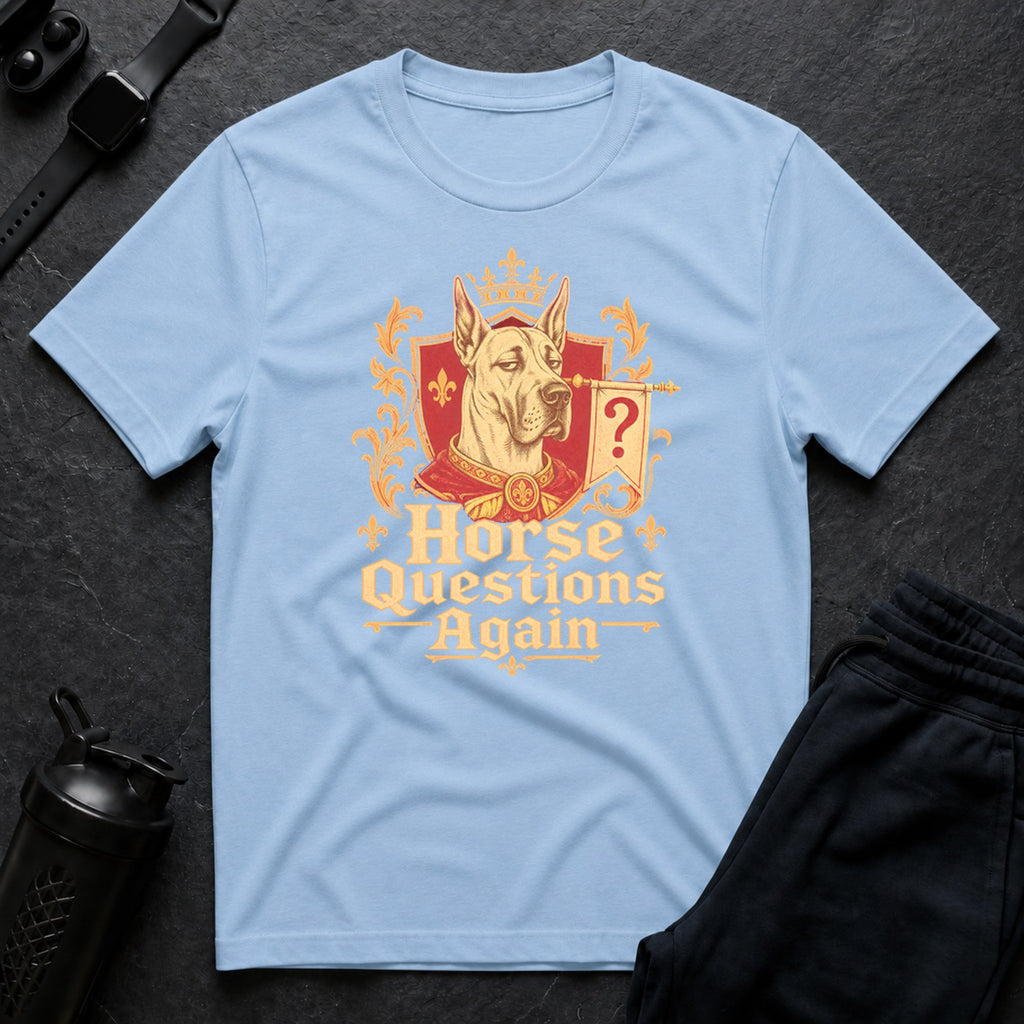 Horse Questions Again - Light Blue
