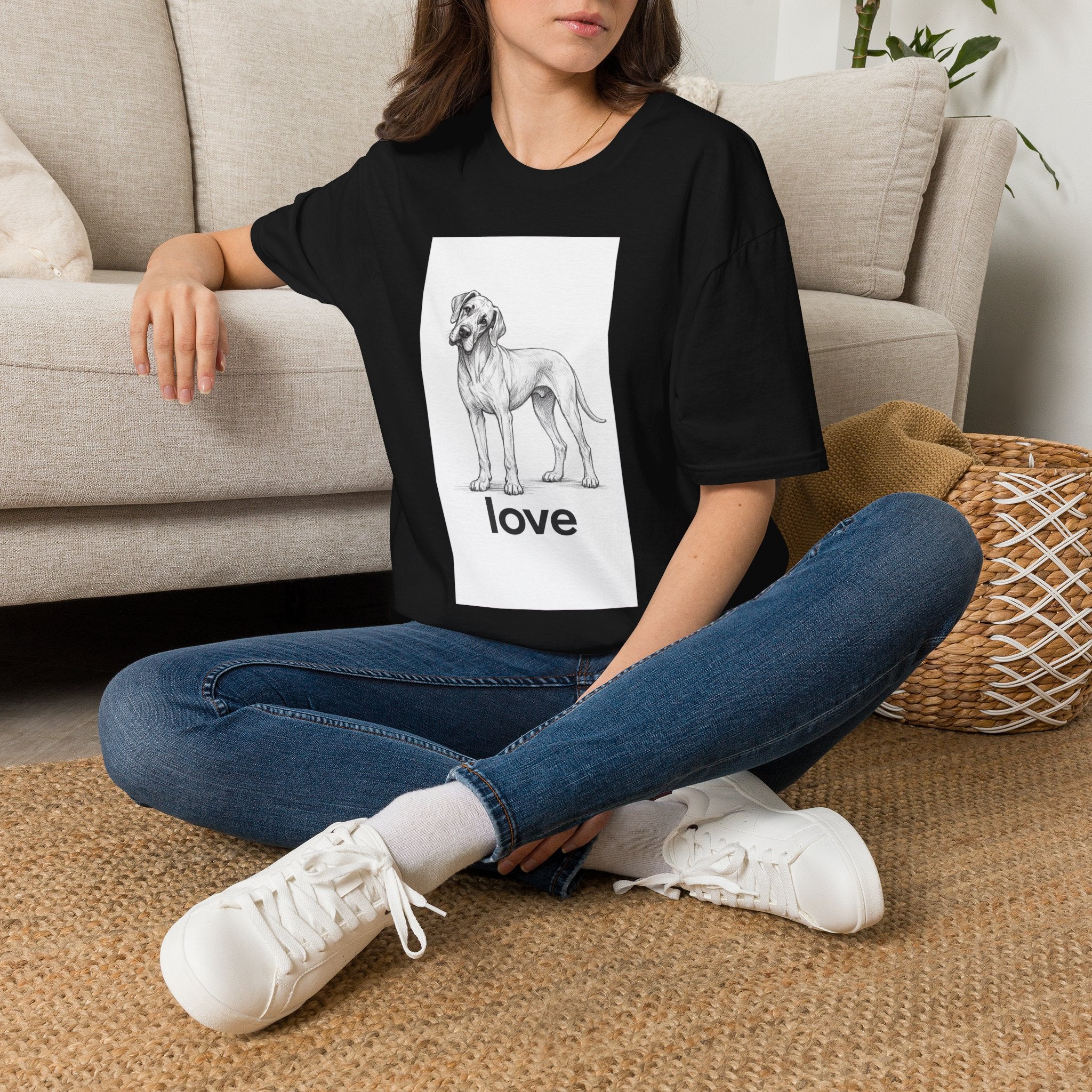 Playful Dane Love T-Shirt