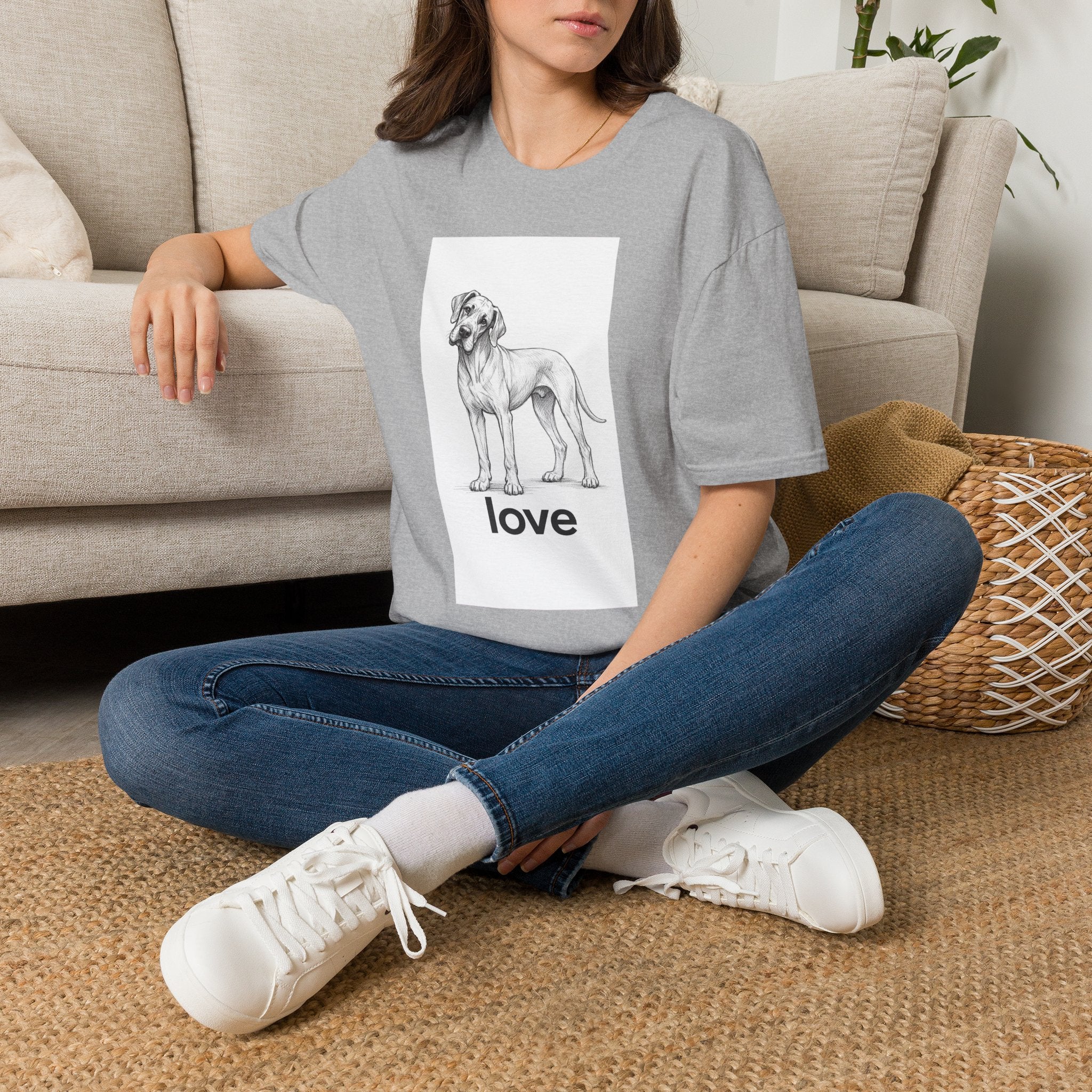 Playful Dane Love T-Shirt