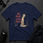 Leaning Dane Heart - Navy