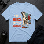 Spotted Dane Horse - Light Blue