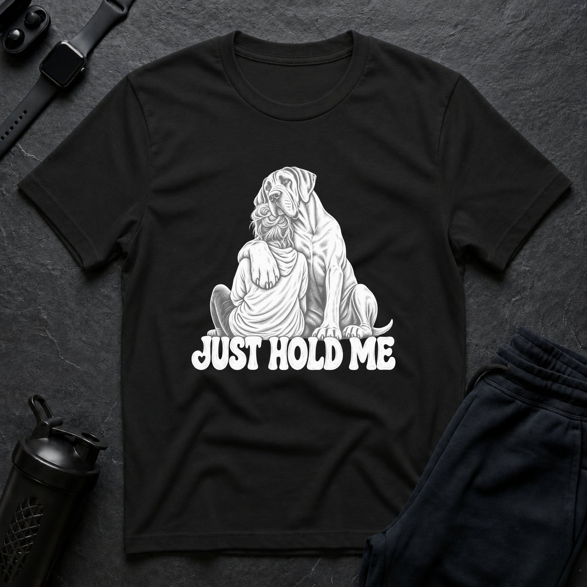 Just Hold Me – Great Dane T-Shirt design