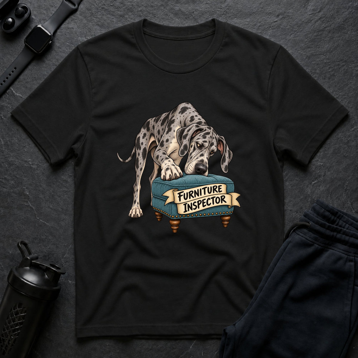 Pet Couch Critic – Great Dane T-Shirt