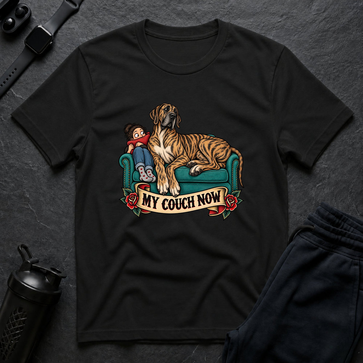 Couch King – Great Dane T-Shirt