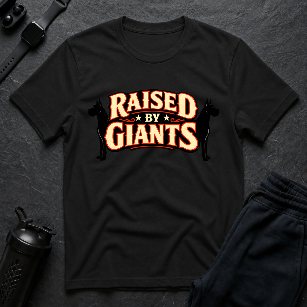 Raised By Giants – Great Dane T-Shirt