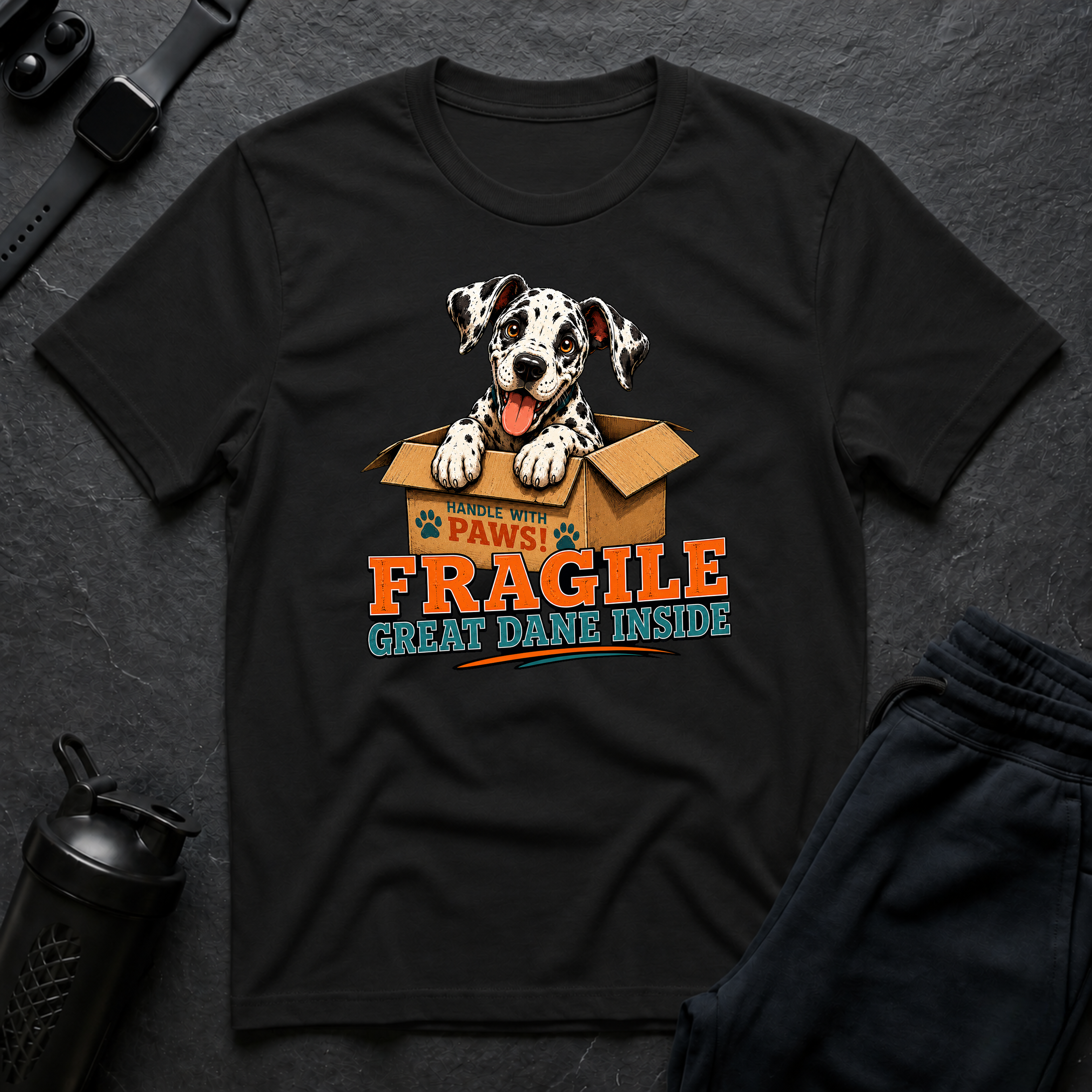 Fragile Great Dane Inside