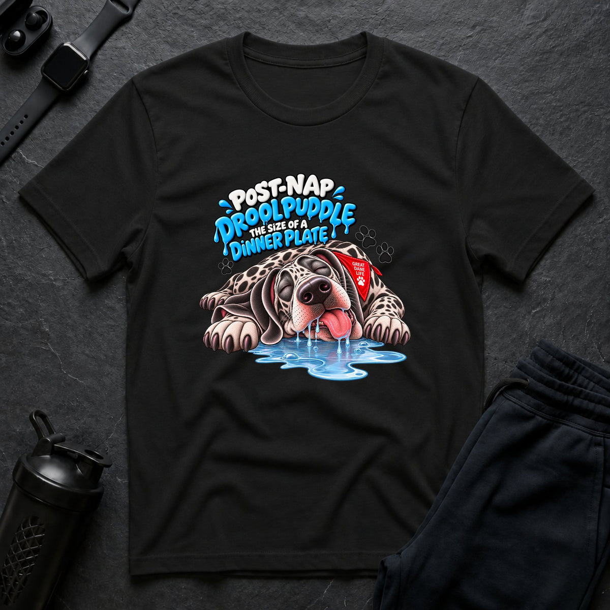 Drool Puddle Nap – Great Dane T-Shirt