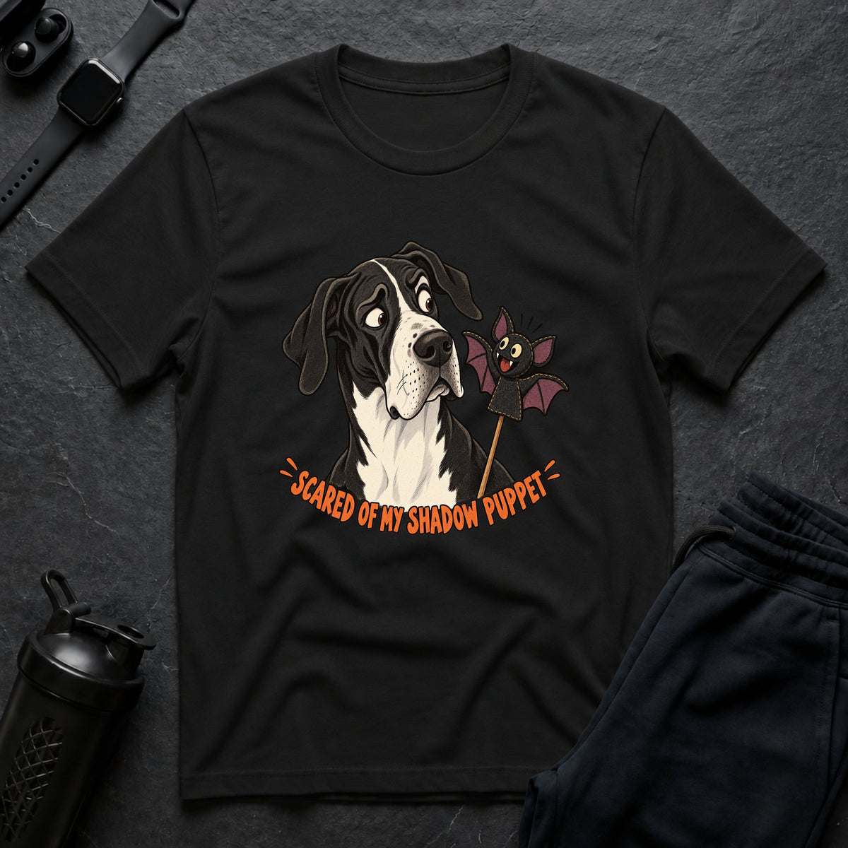Scared Shadow Puppet – Great Dane T-Shirt design