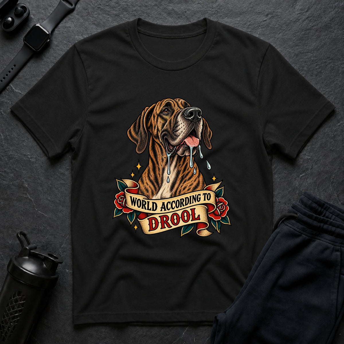 World According Drool – Great Dane T-Shirt