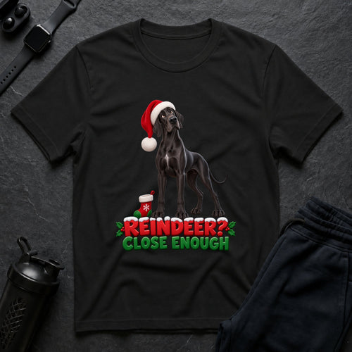 Doggie Reindeer – Great Dane T-Shirt