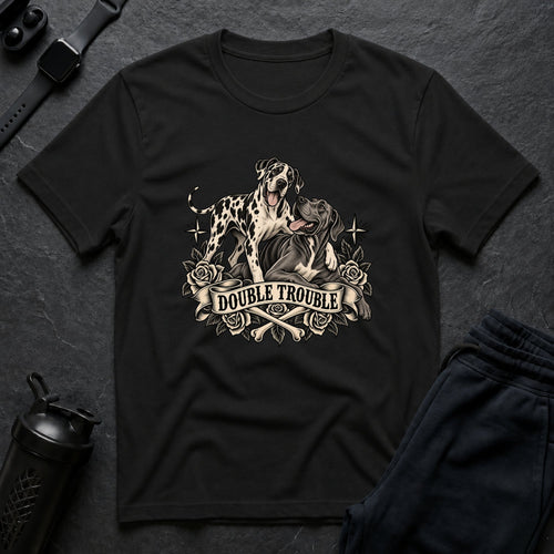 Double Trouble Great Danes T-Shirt