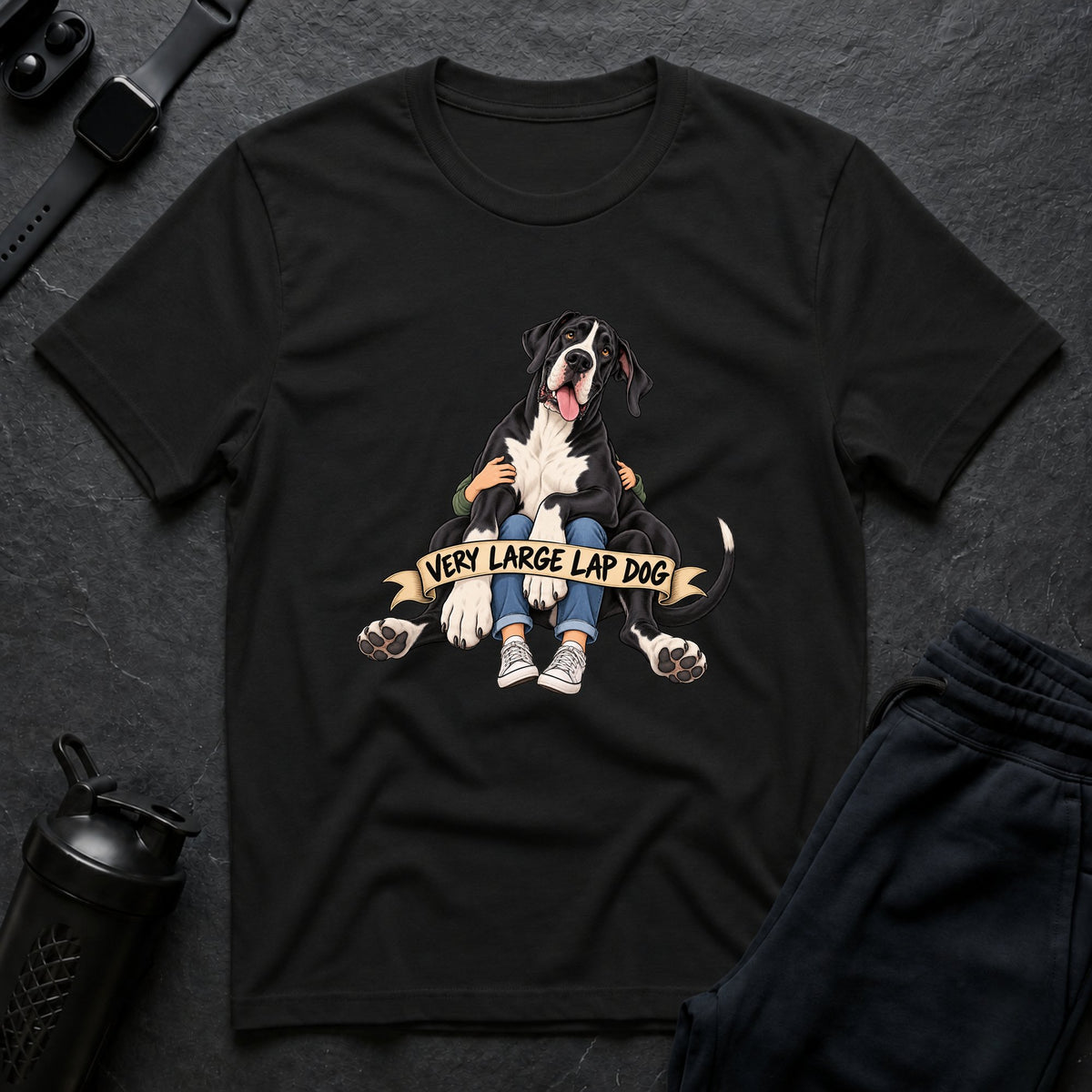 Very Large Lapdog – Great Dane T-Shirt