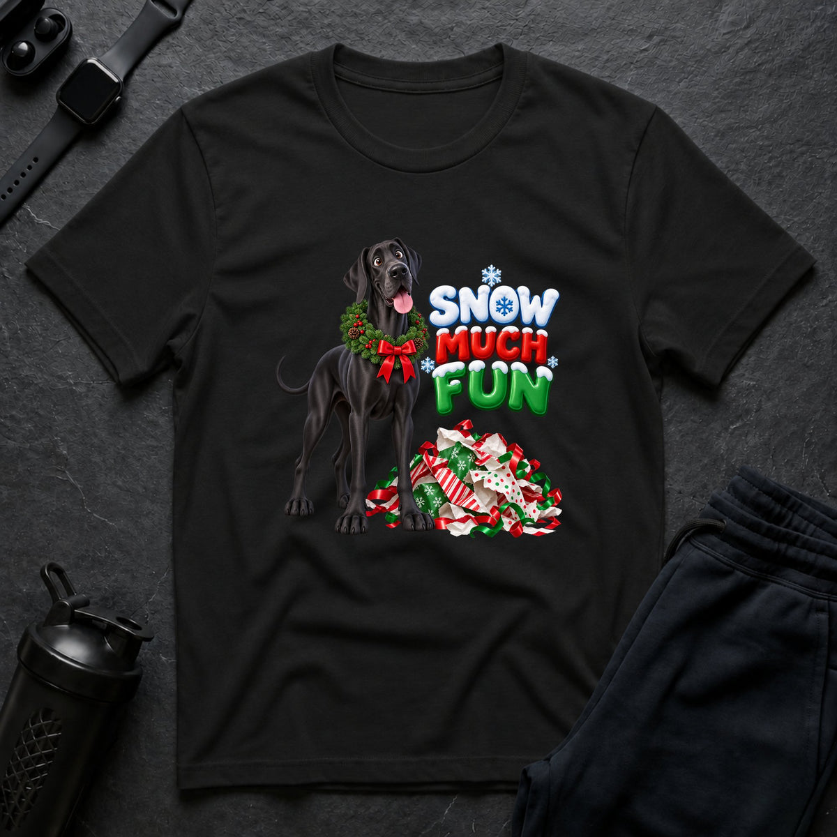 Winter Woofs – Great Dane T-Shirt design
