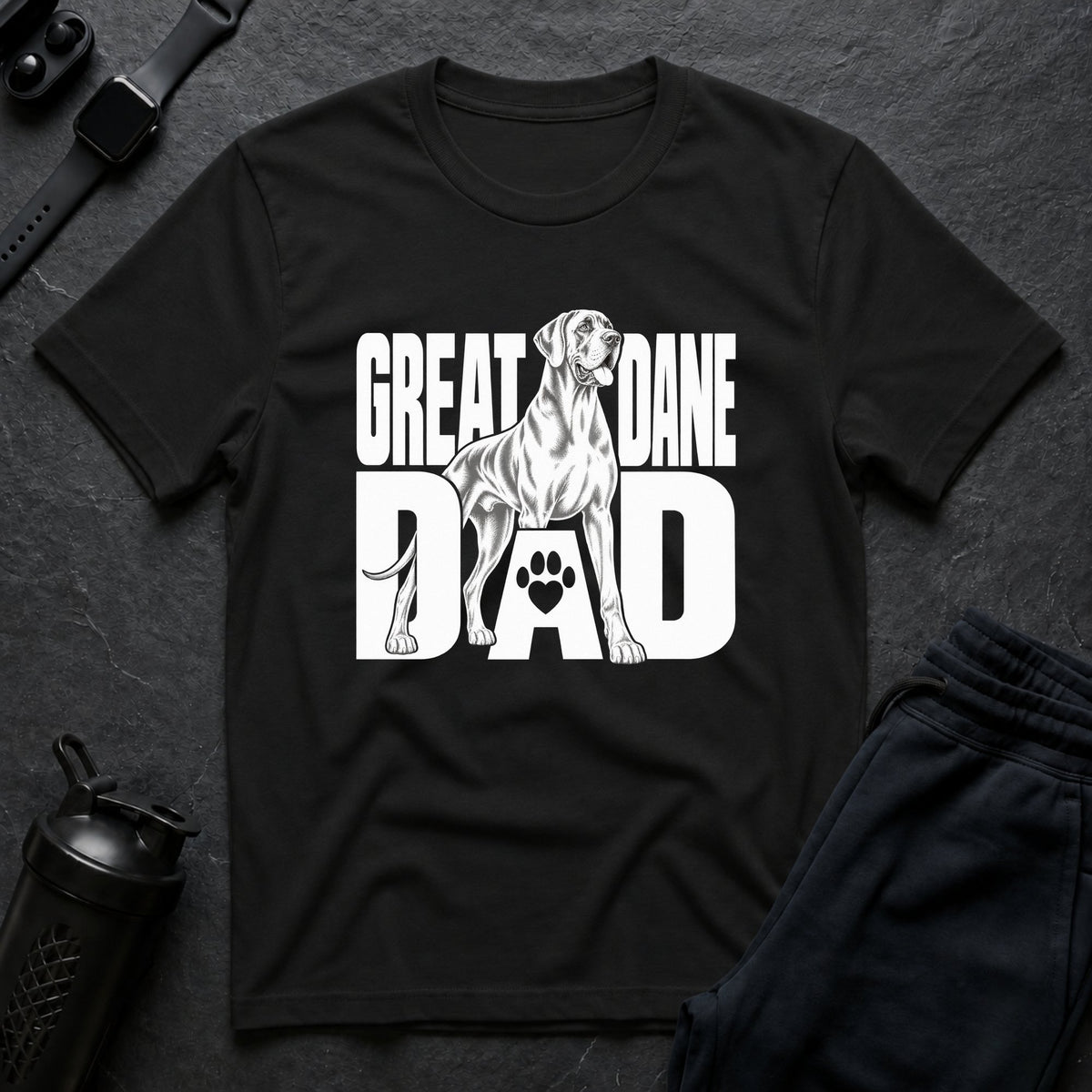 Great Dane Dad T-Shirt design