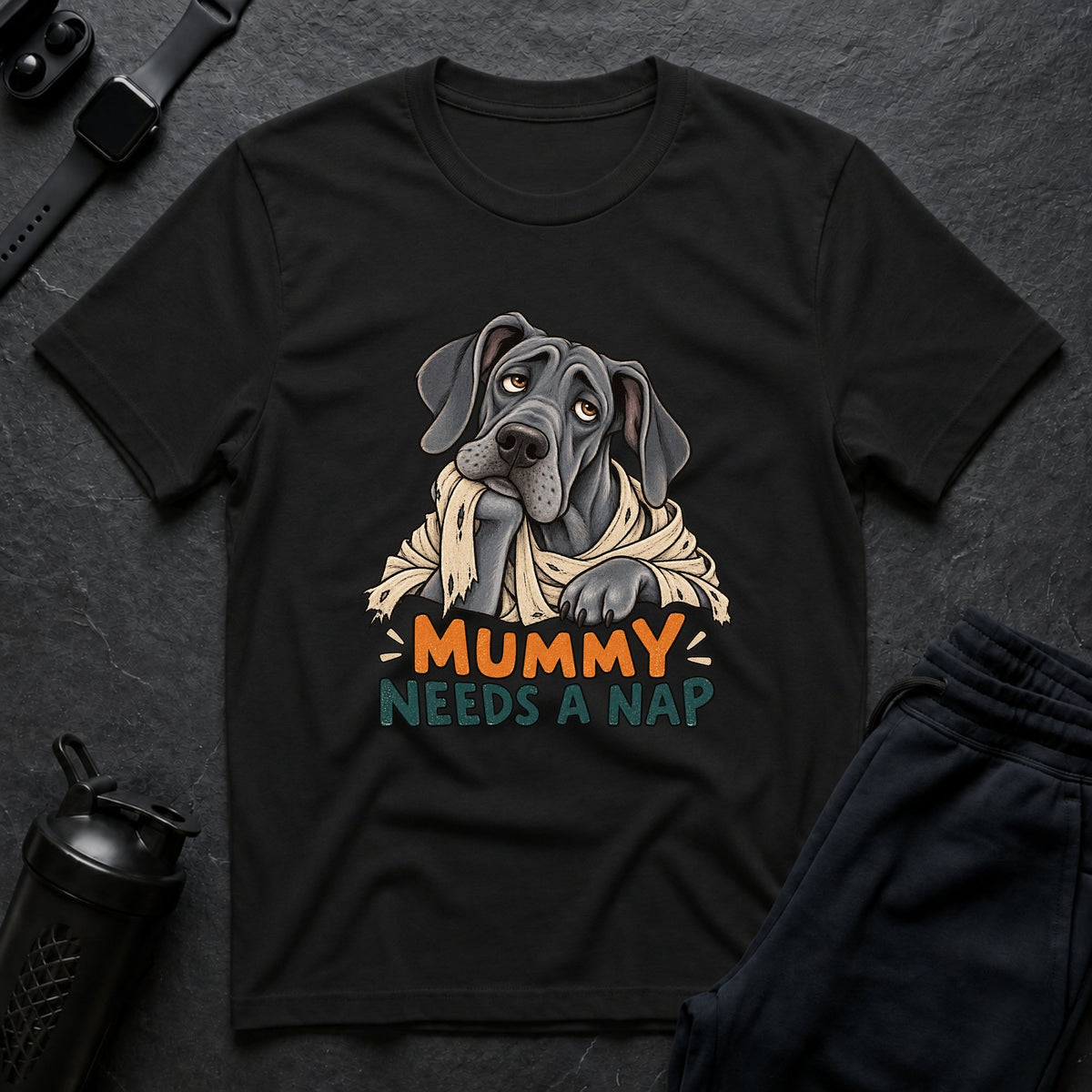 Mummy Nap Time – Great Dane T-Shirt