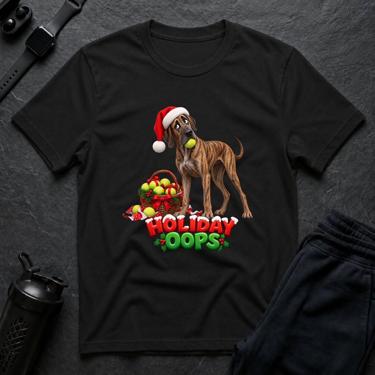 Santa's Playful Pup