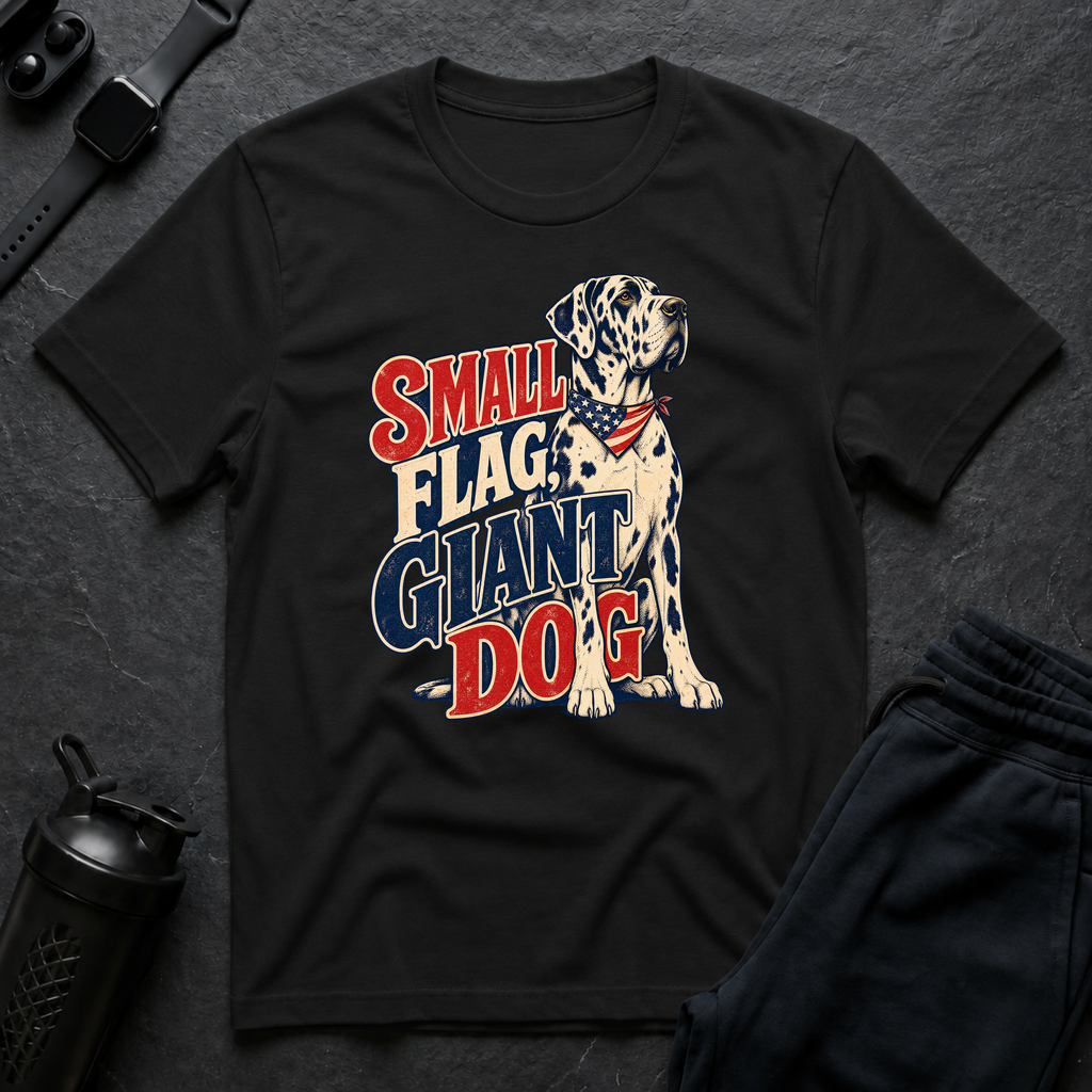 Small Flag Giant Dog