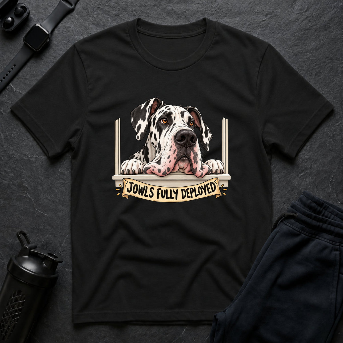 Jowls Fully Deployed – Great Dane T-Shirt
