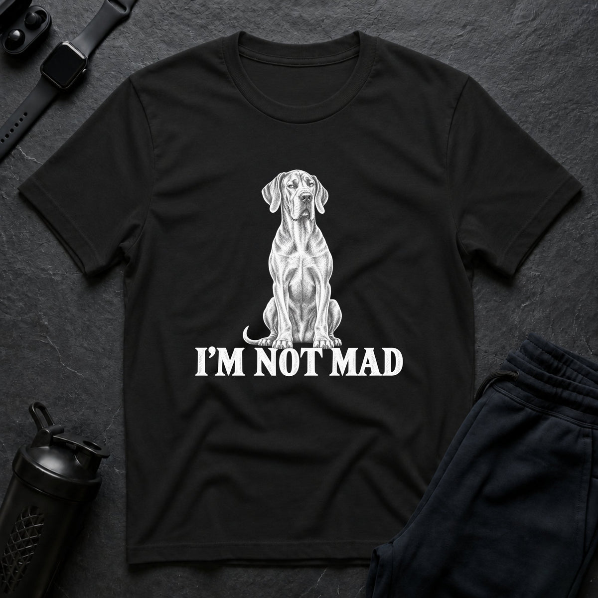 I'm Not Mad – Great Dane T-Shirt design