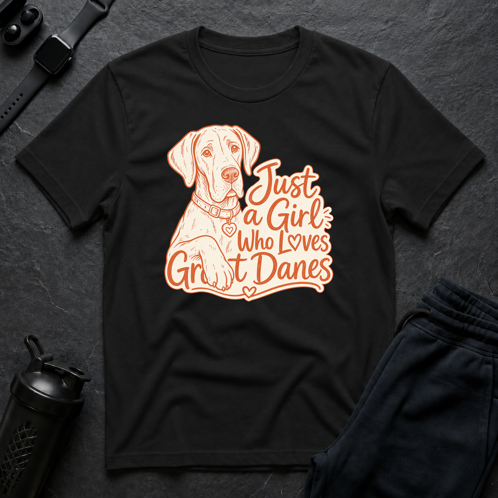 Girl Loves Great Danes