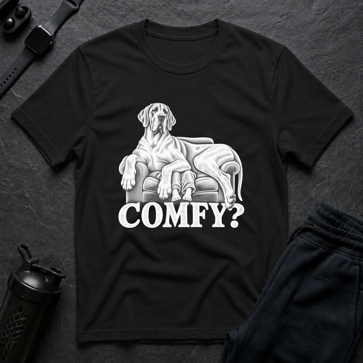 Comfy Couch – Great Dane T-Shirt design