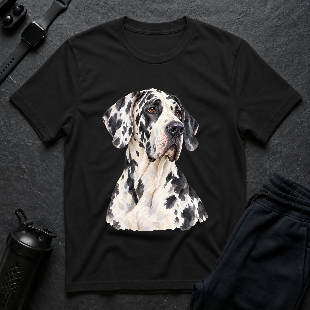 Dappled Elegance – Great Dane T-Shirt design