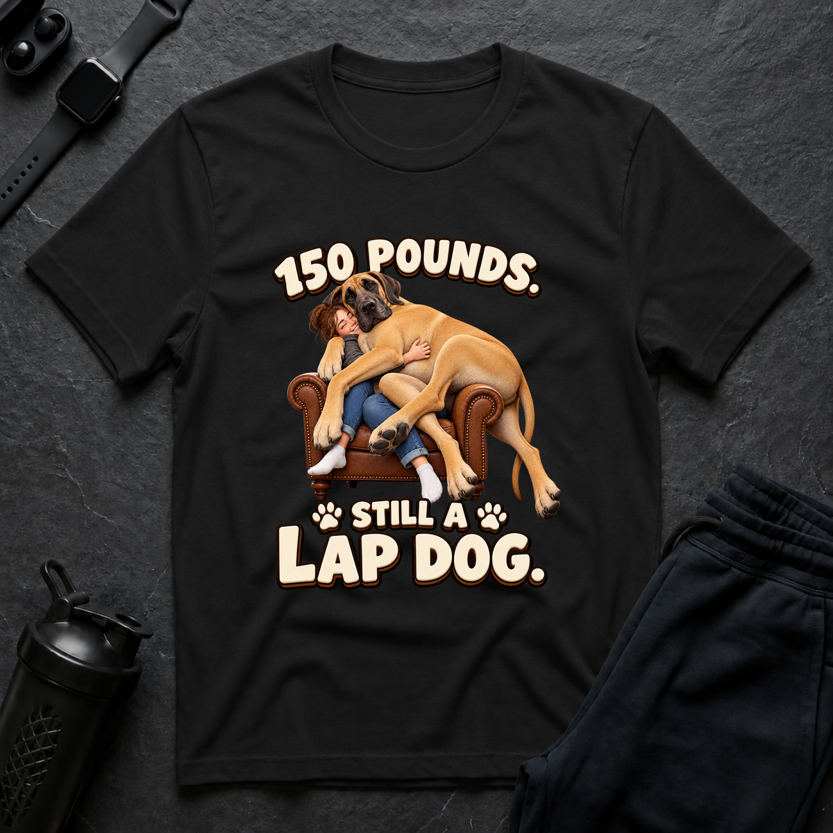 Lap Dog Laughs – Great Dane T-Shirt