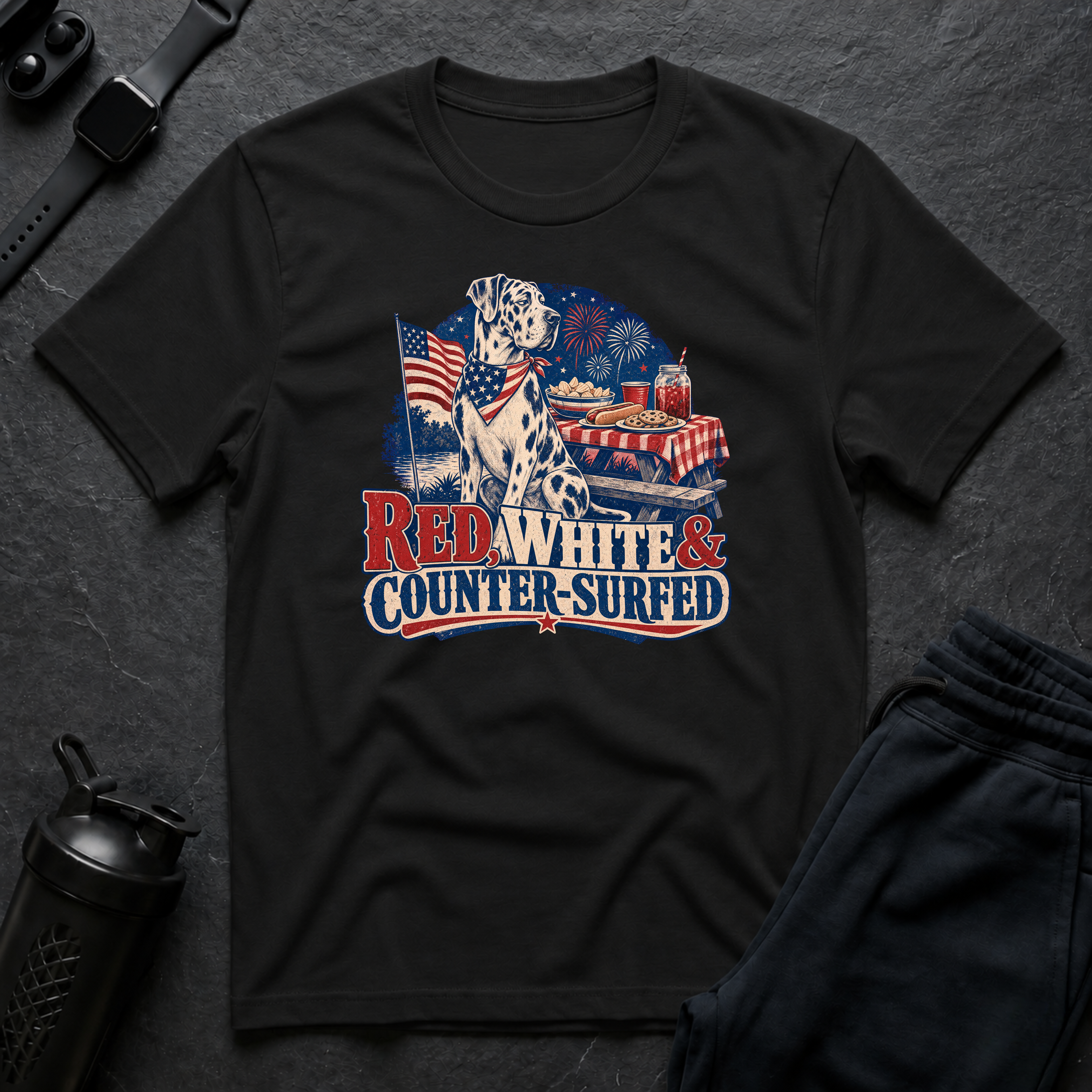 Red White Counter Surfer