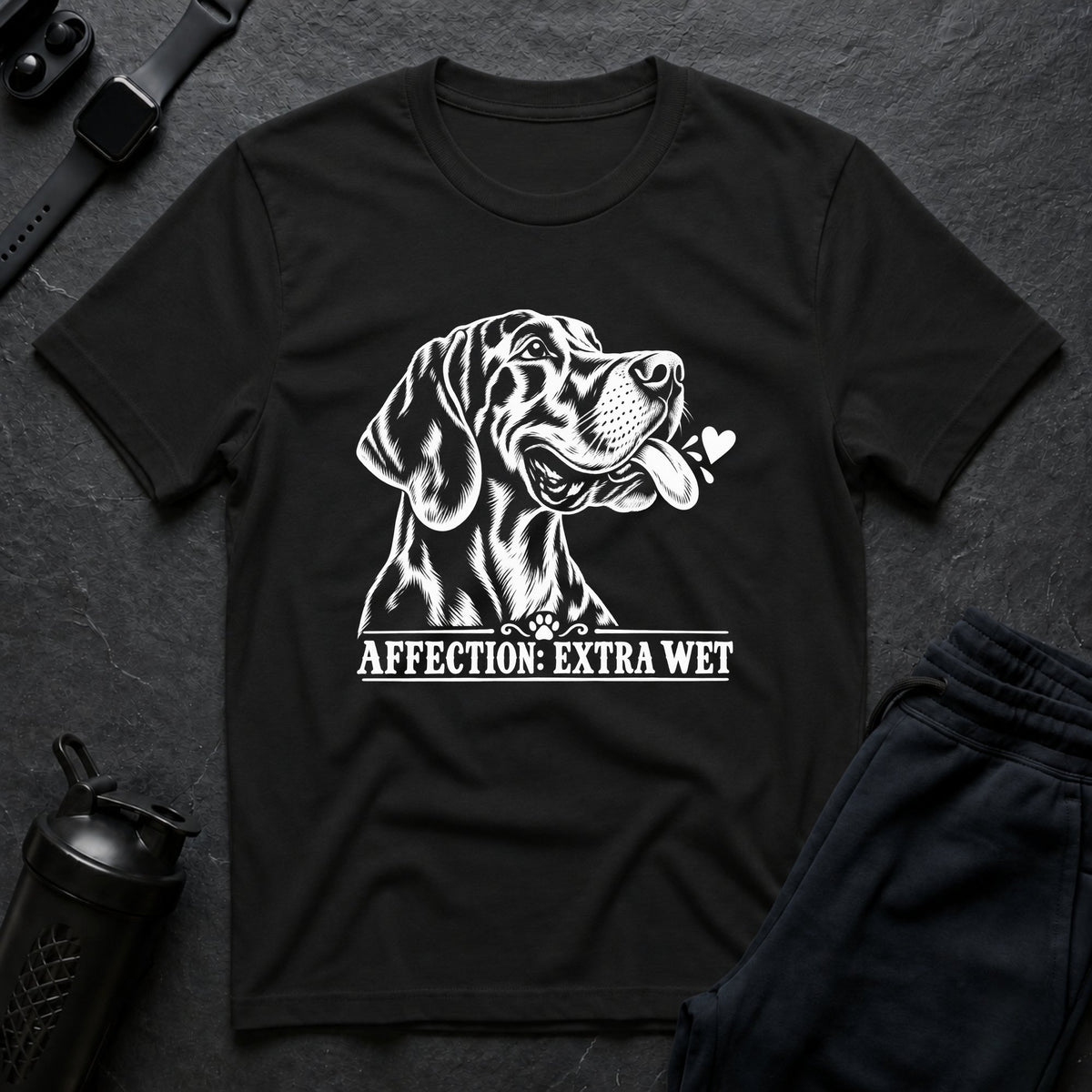 Extra Wet Affection – Great Dane T-Shirt design