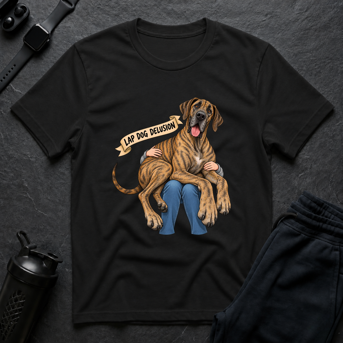 Lap Dog Delusion – Great Dane T-Shirt