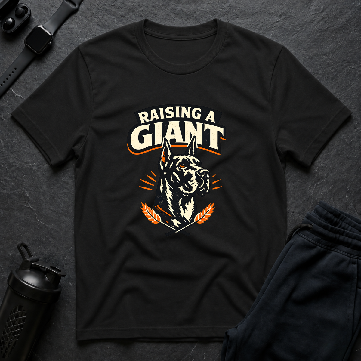 Raising A Giant T-Shirt