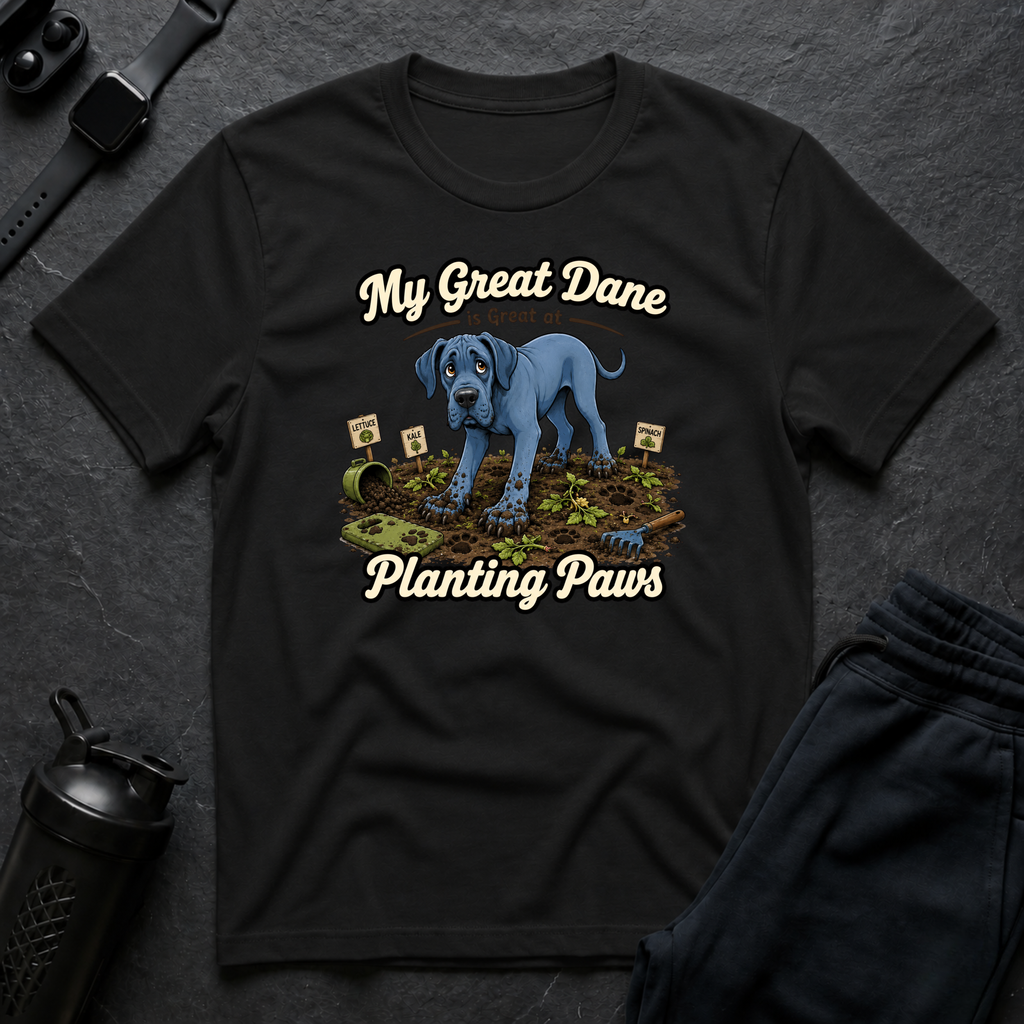 Great Dane Planting Paws