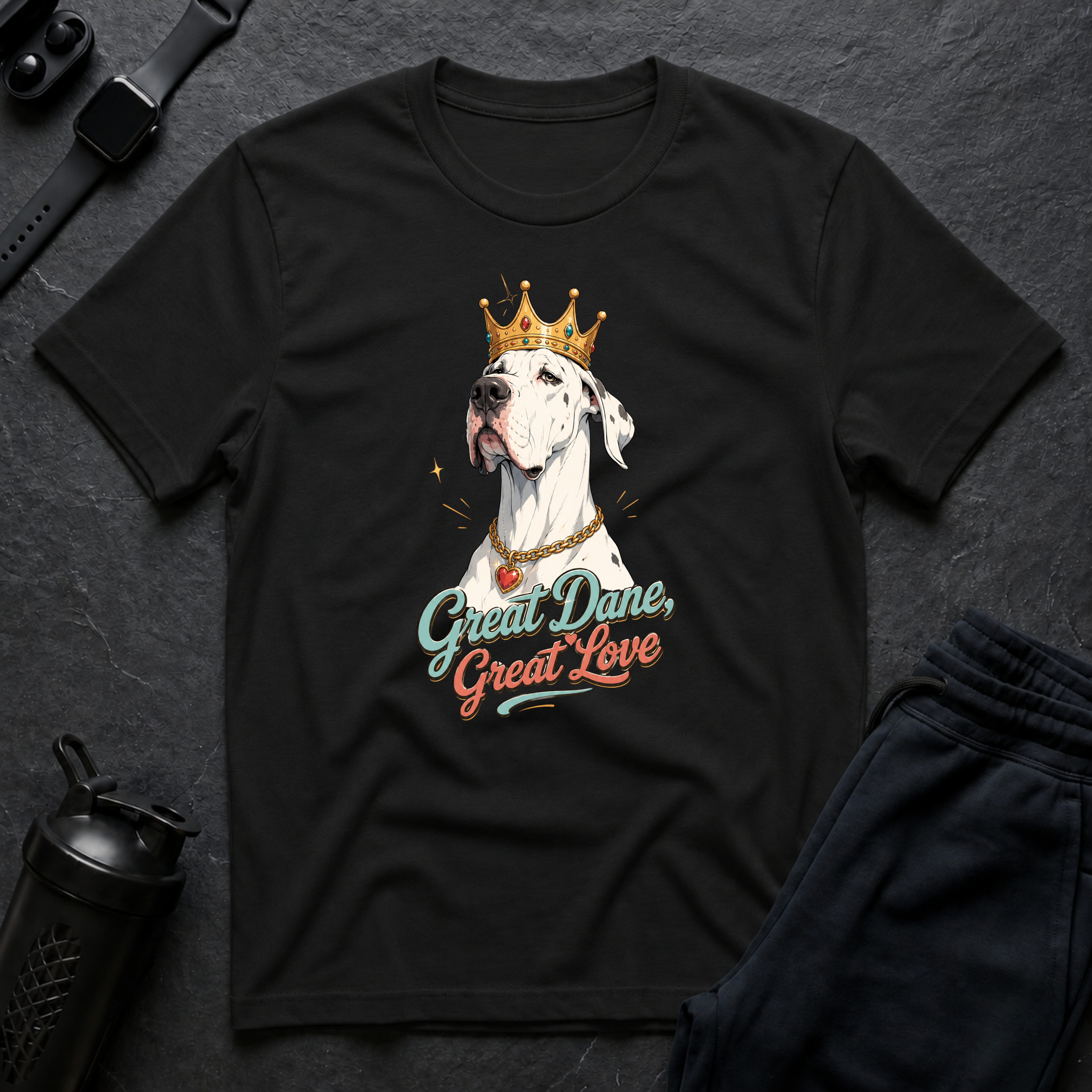 Crowned Great Dane Love