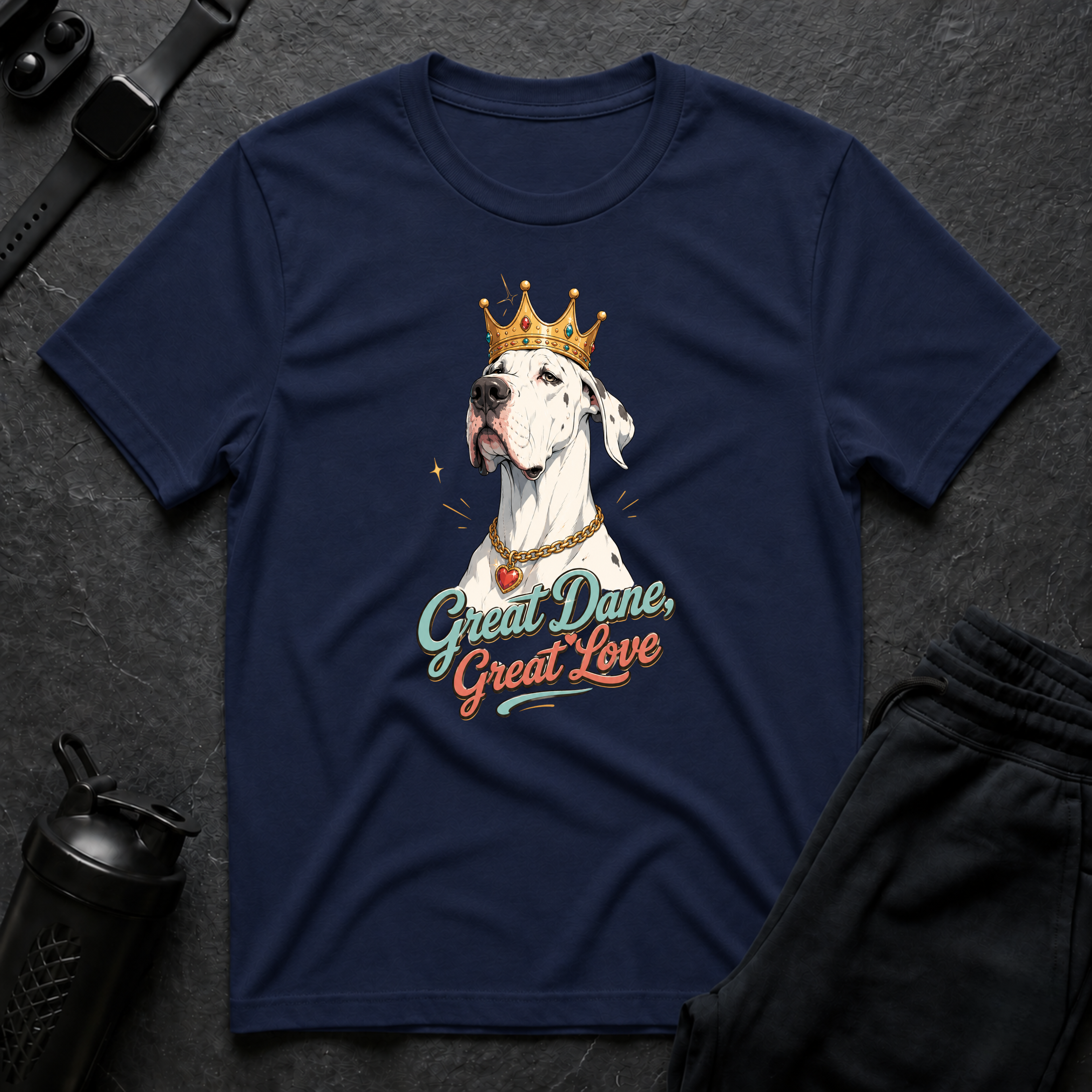 Crowned Great Dane Love