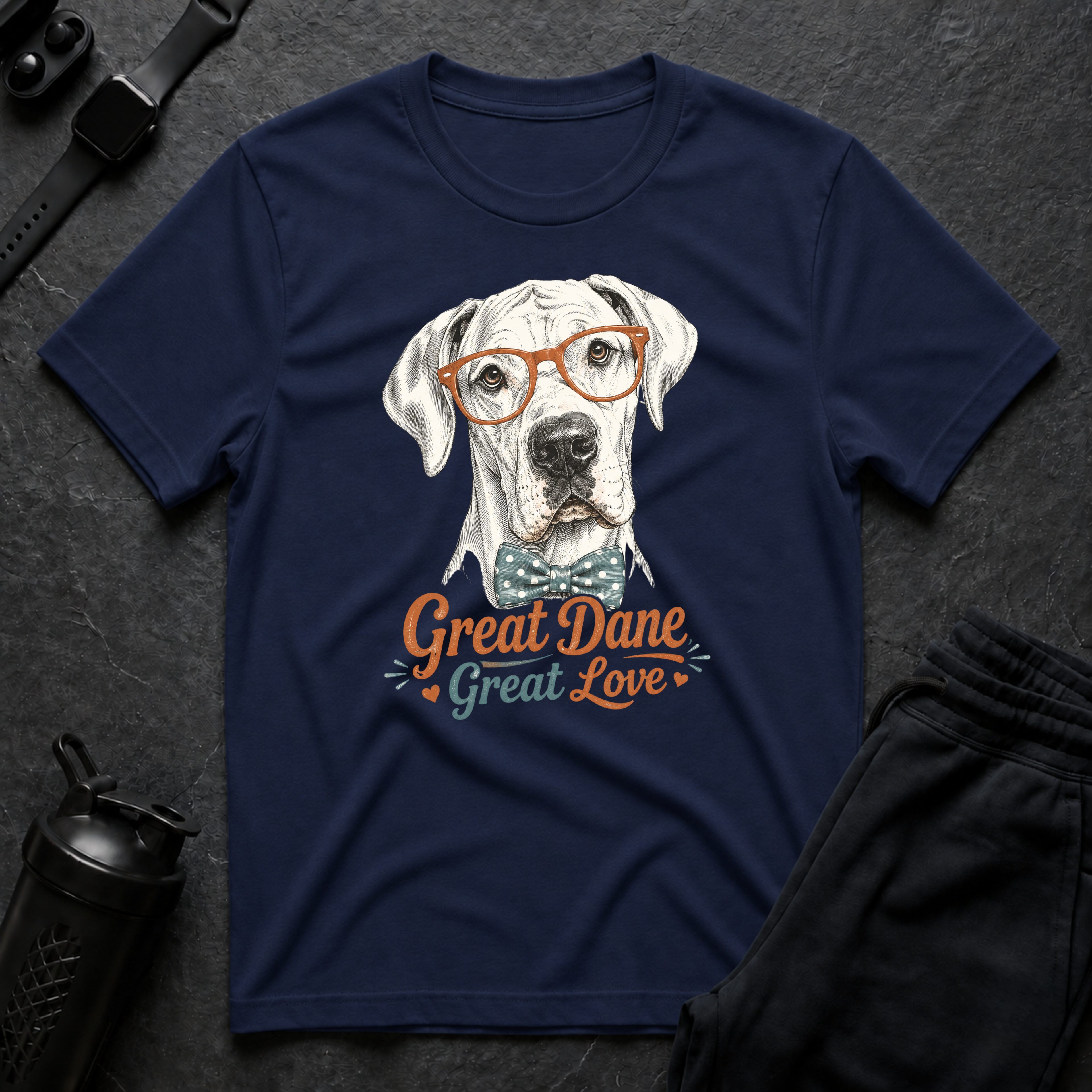 Great Dane Hipster Love
