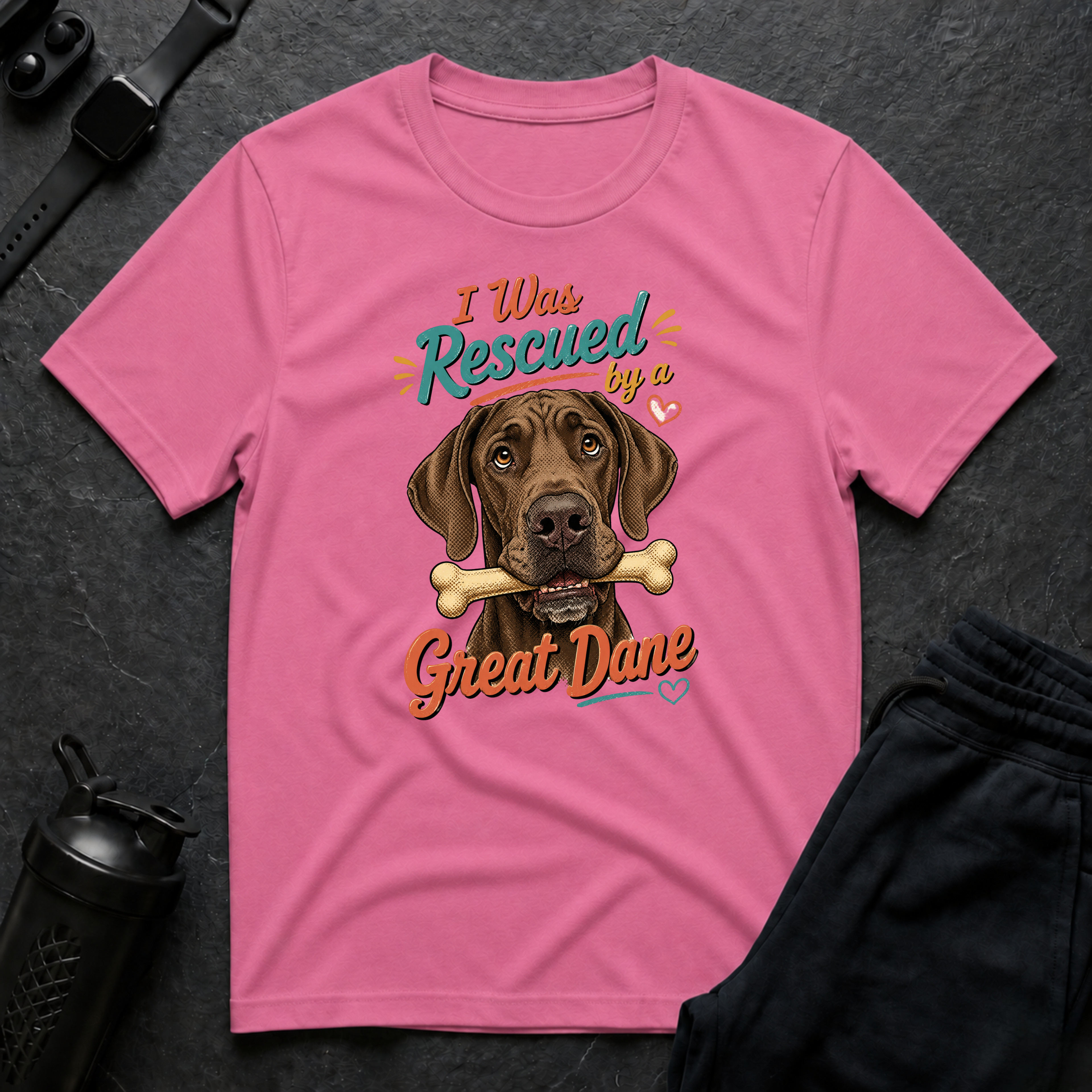 I Was Rescued Great Dane