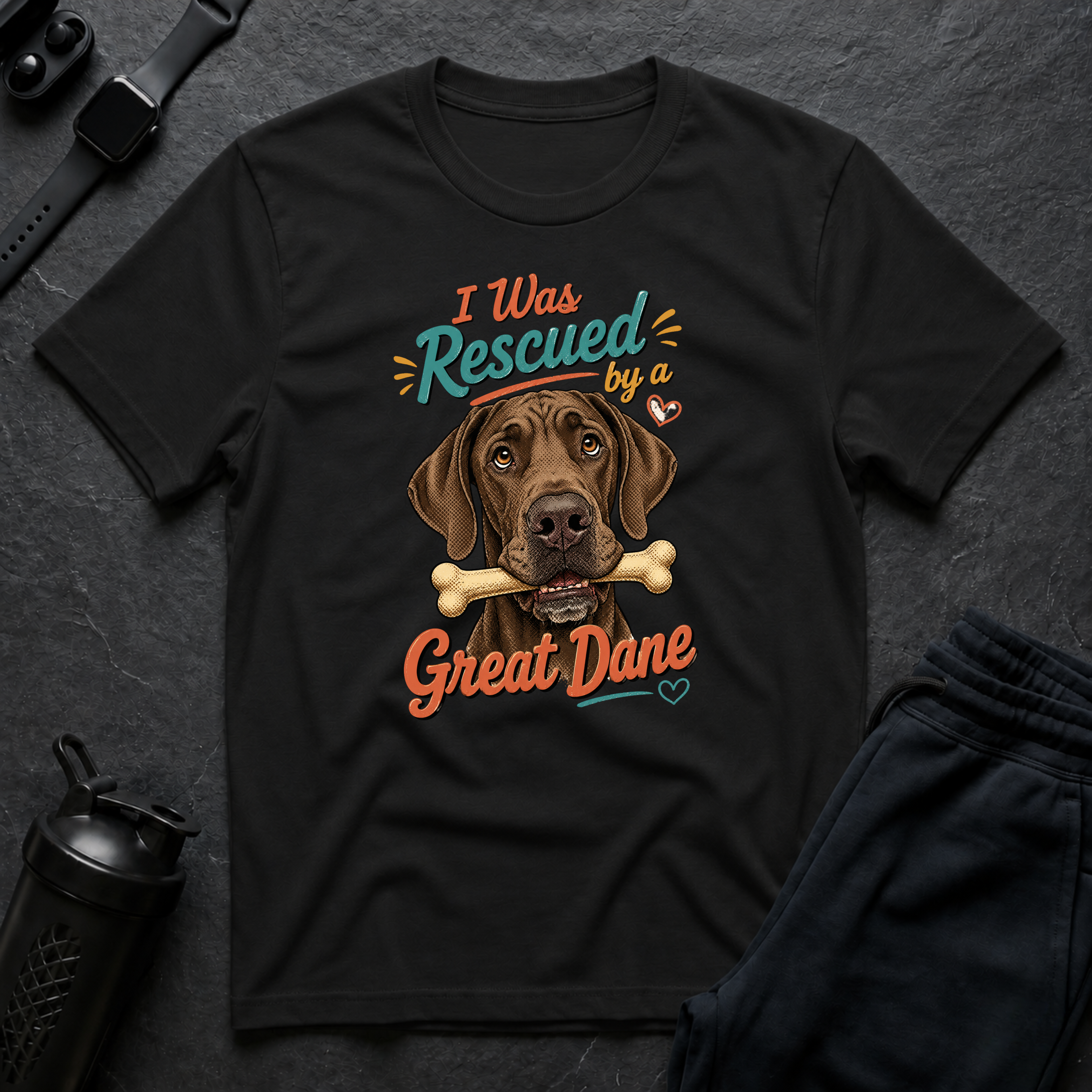 I Was Rescued Great Dane