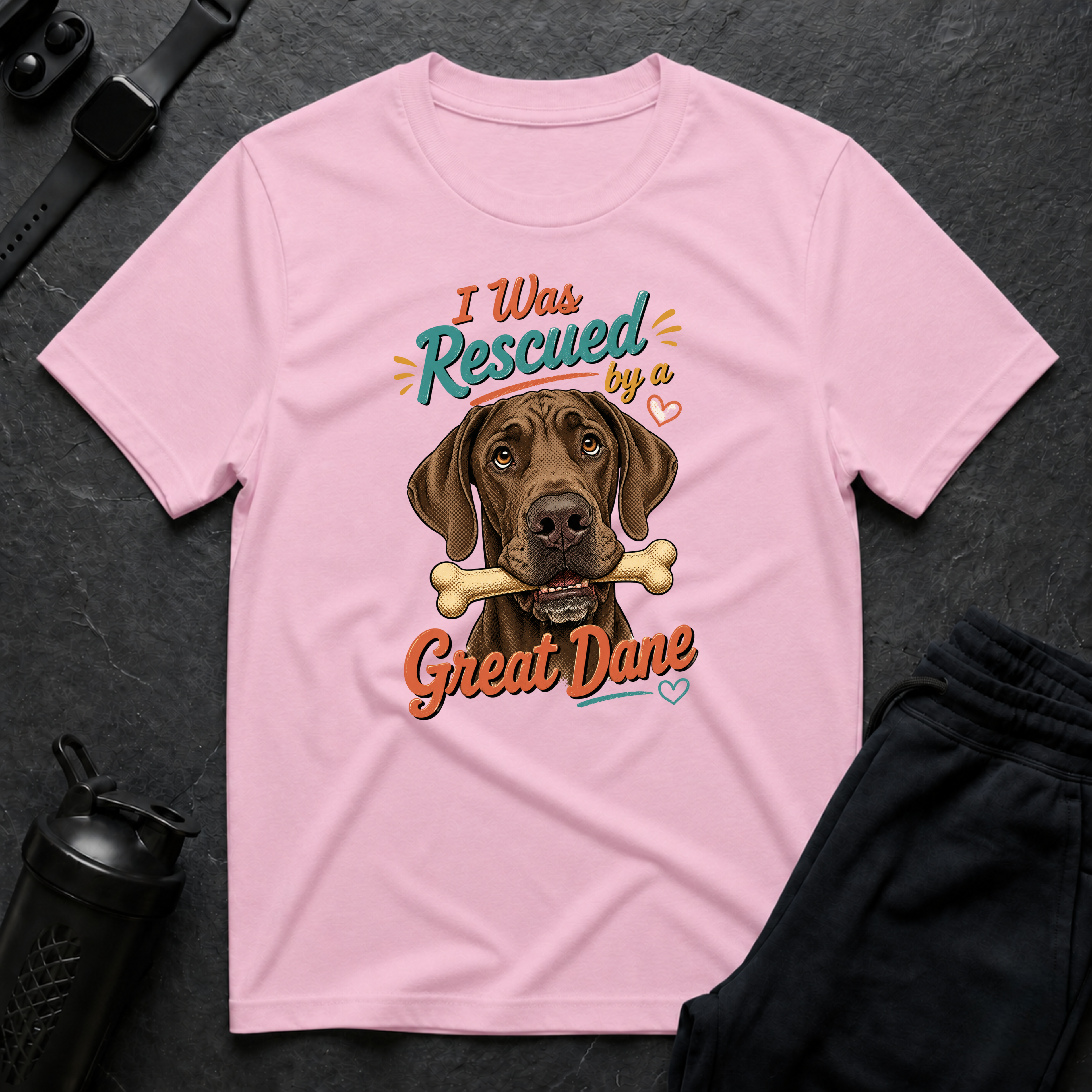 I Was Rescued Great Dane