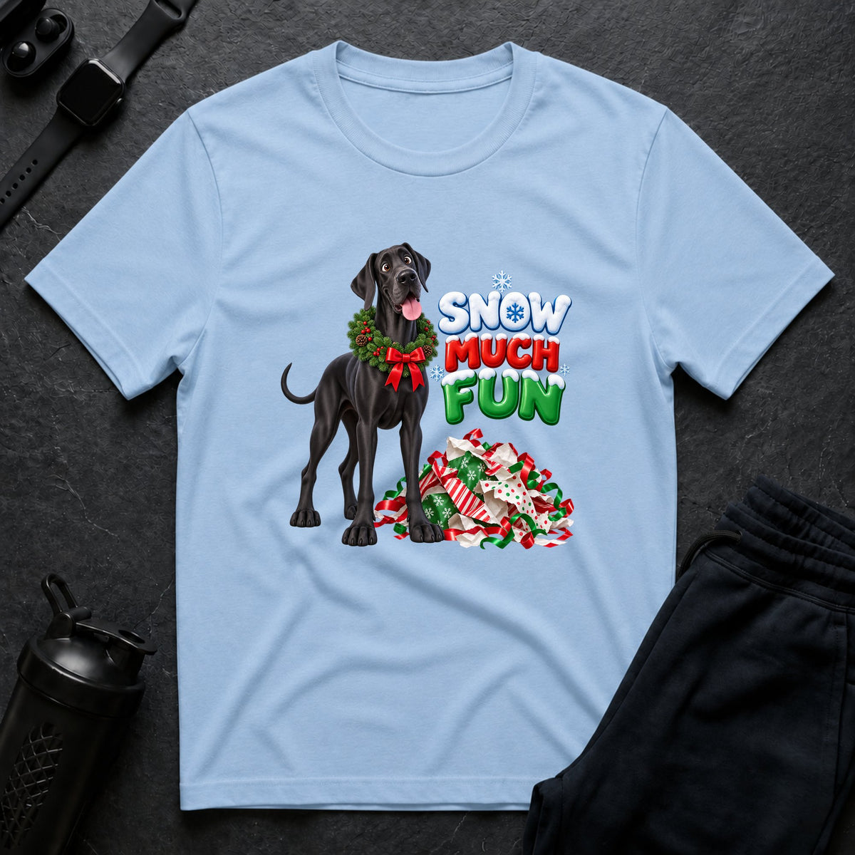 Winter Woofs – Great Dane T-Shirt