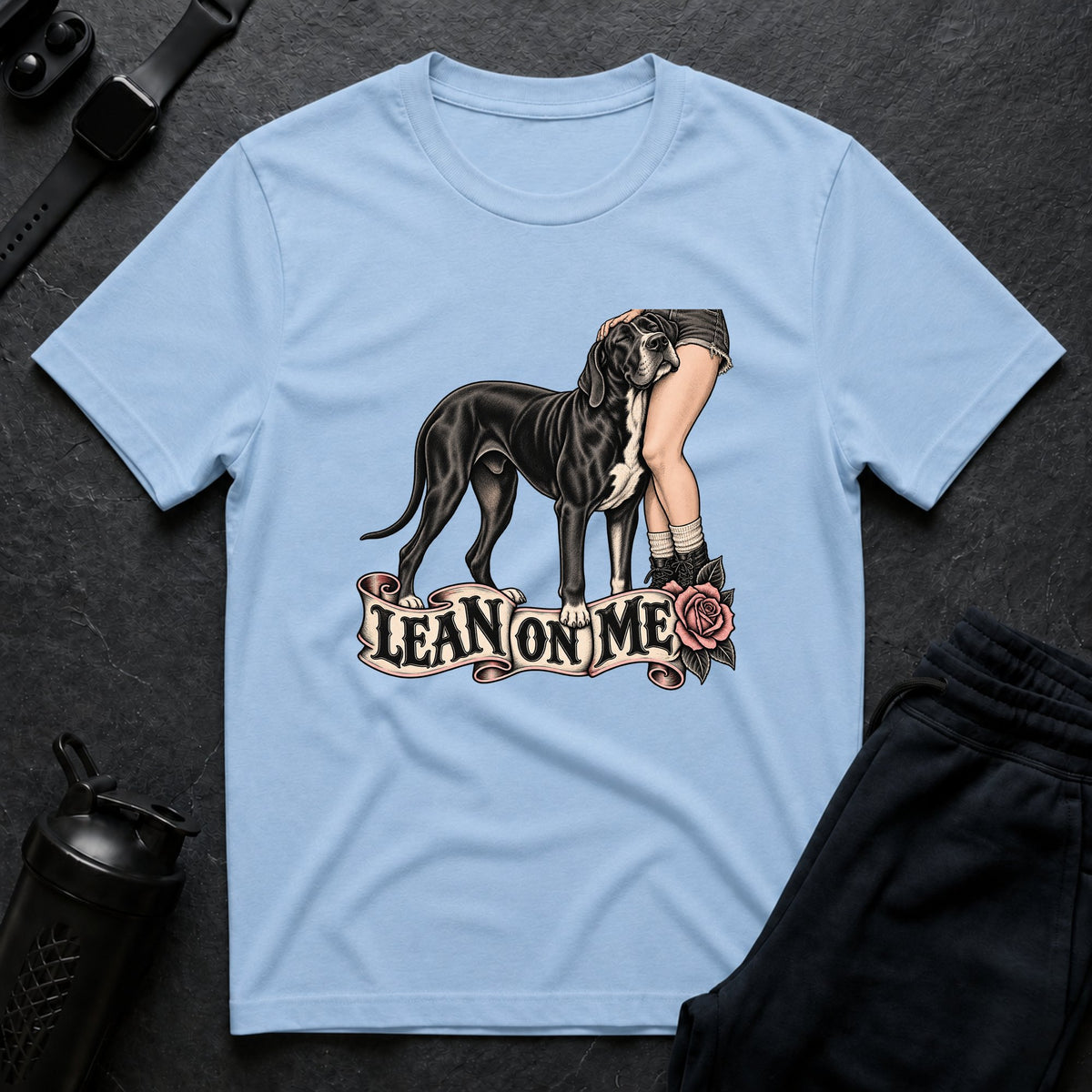 Lean On Me – Great Dane T-Shirt